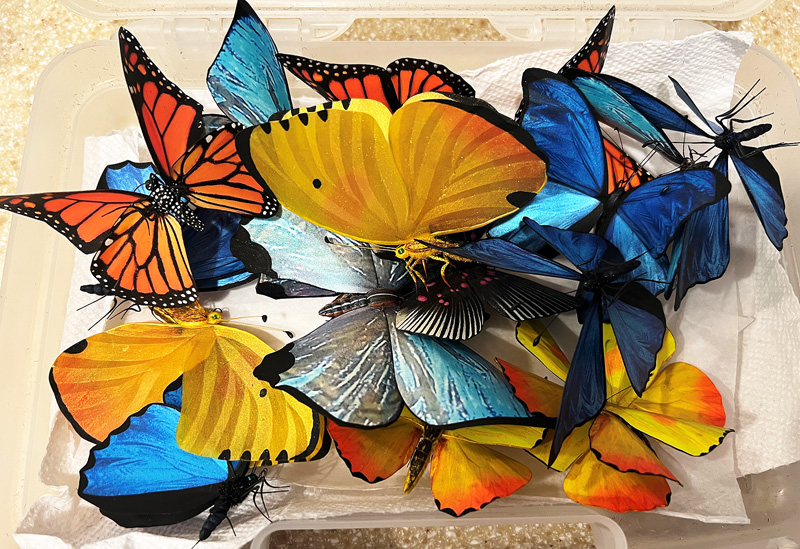 artificial butterfly props for filming